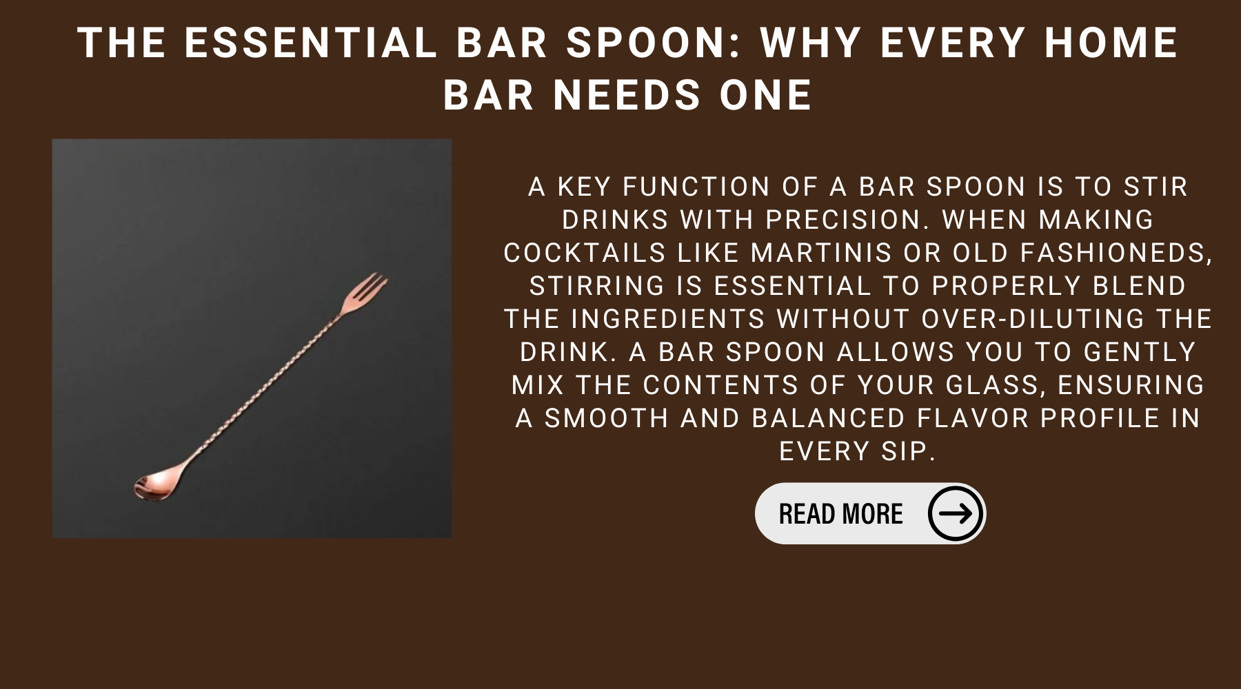 The Essential Bar Spoon: Why Every Home Bar Needs One