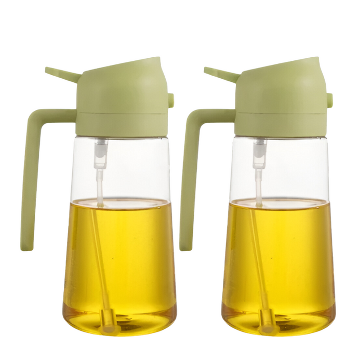 Set Of Two Pour Top Oil And Vinegar Bottles