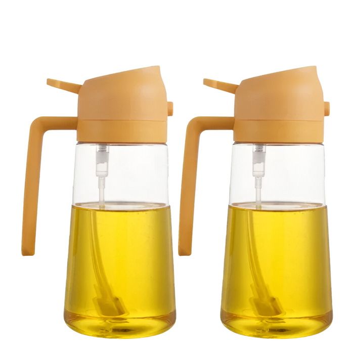 Set Of Two Pour Top Oil And Vinegar Bottles