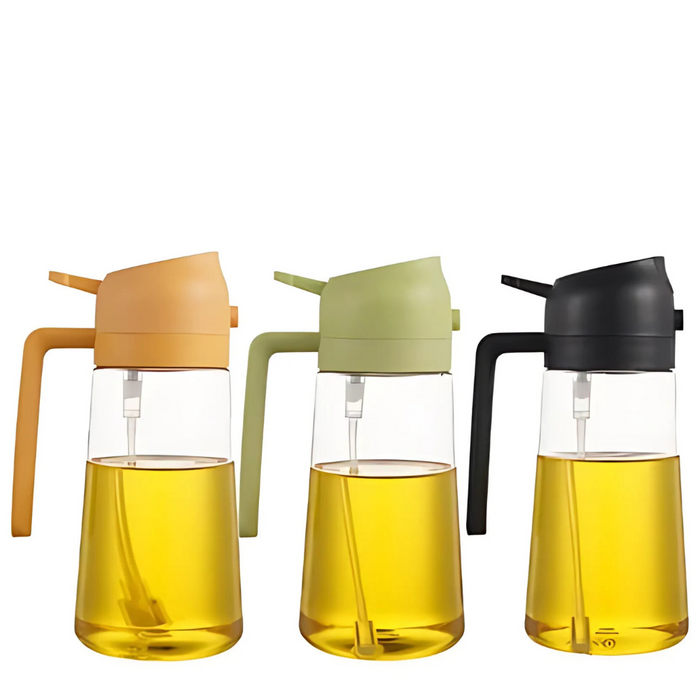 Set of 3 Stylish Oil Dispensers For Kitchen Use