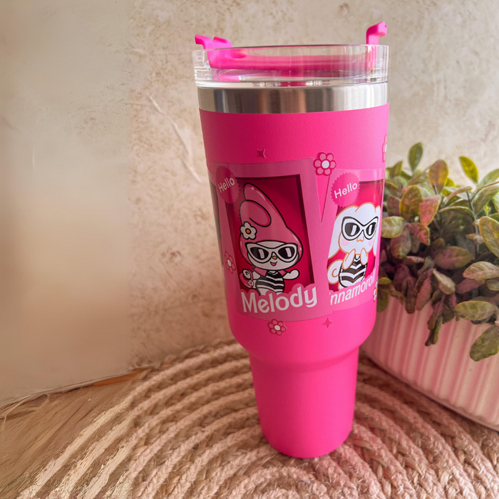 Kitty Delight Wonderland 40 oz Travel Tumbler Mug