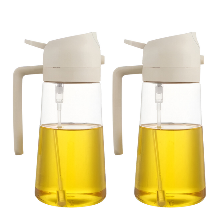 Set Of Two Pour Top Oil And Vinegar Bottles