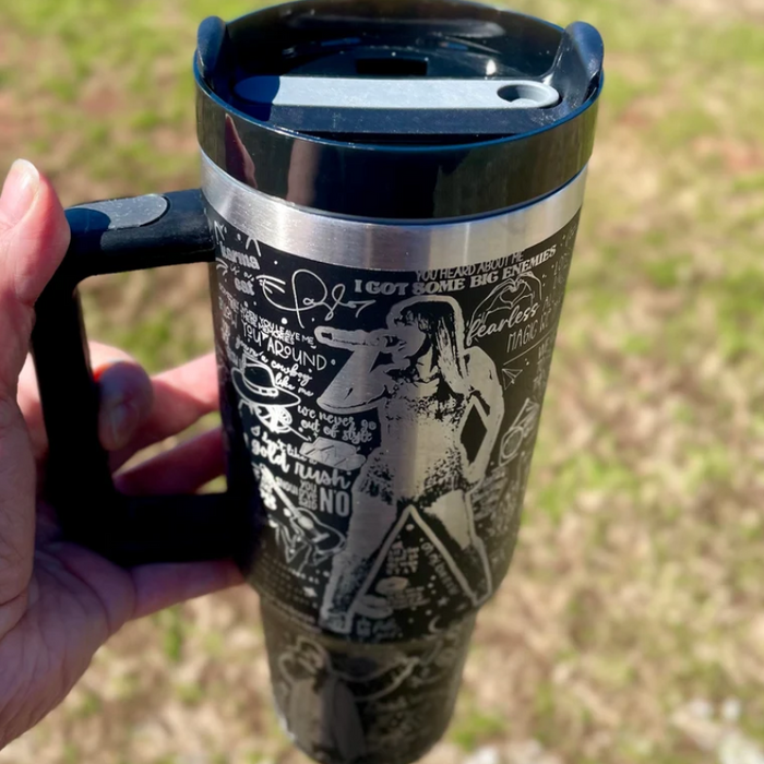 Taylor Swift Printed Tumbler With Handle