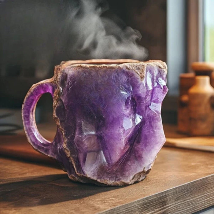 Artisan Stone Crystal Coffee Mugs