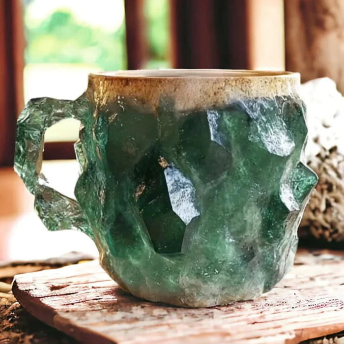 Artisan Stone Crystal Coffee Mugs