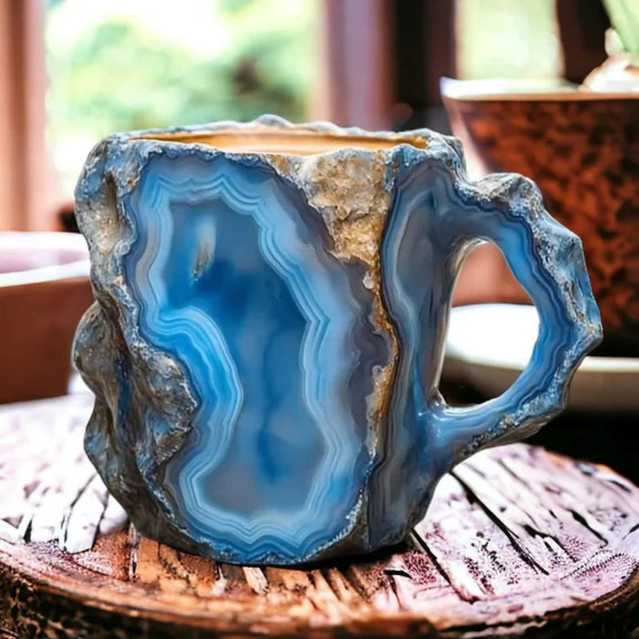 Artisan Stone Crystal Coffee Mugs