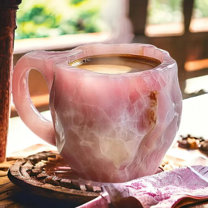 Artisan Stone Crystal Coffee Mugs