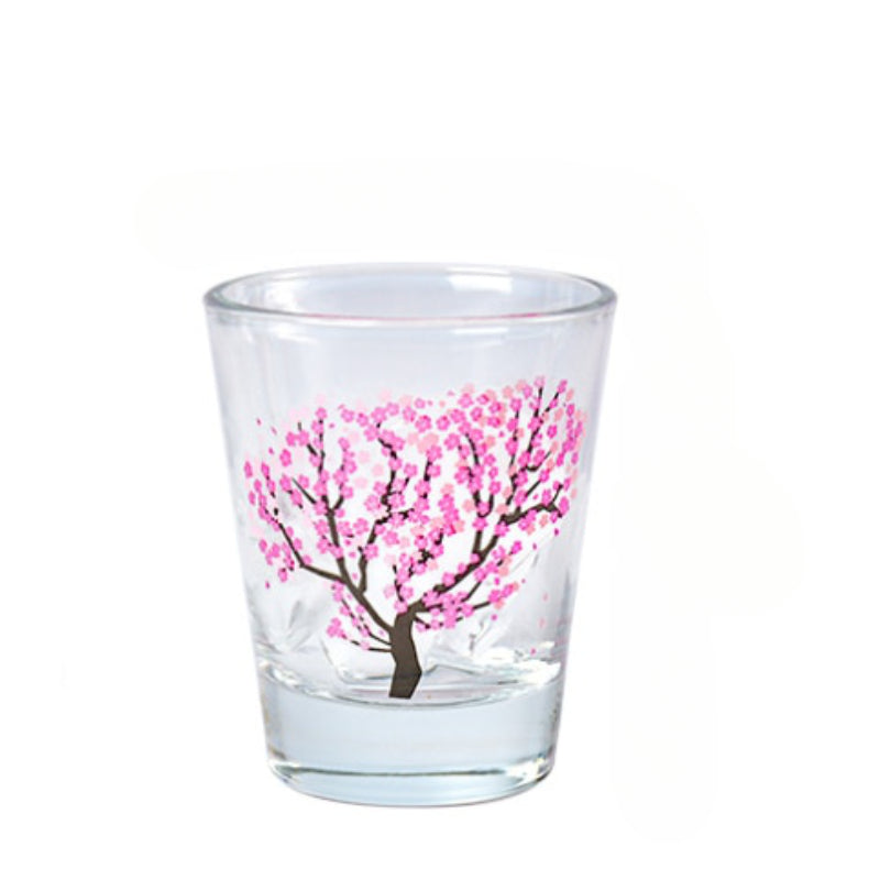 Cherry Blossom Patterned Shot Glass