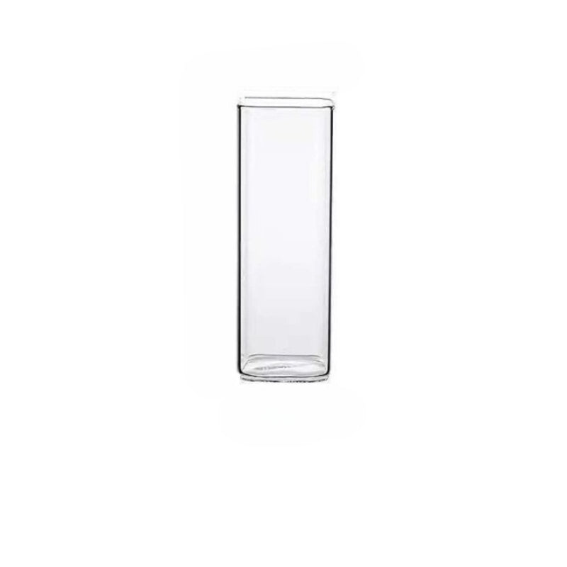 Square Plain Glass Cup