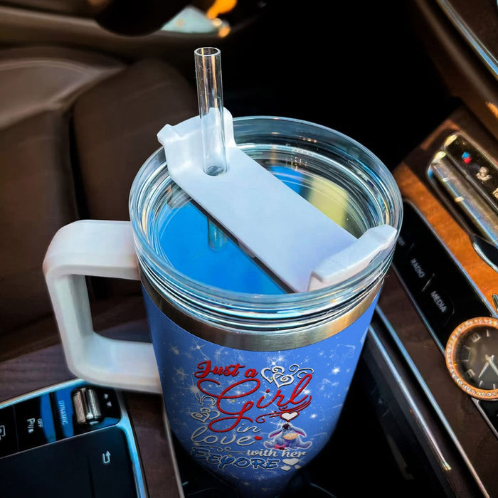 Eeyore Printed Tumbler With Handle And Straw Lid