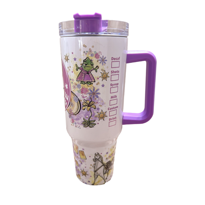 Best Day Ever 40 oz Magic Park Travel Tumbler Long Hair Princess Quencher