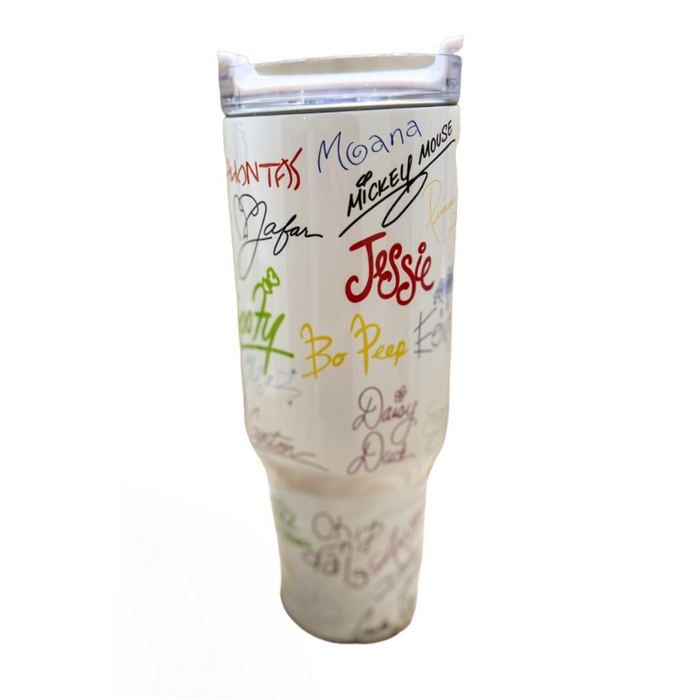 Signatures Character signatures Magic Park signatures Magic park 40 oz tumbler travel mug