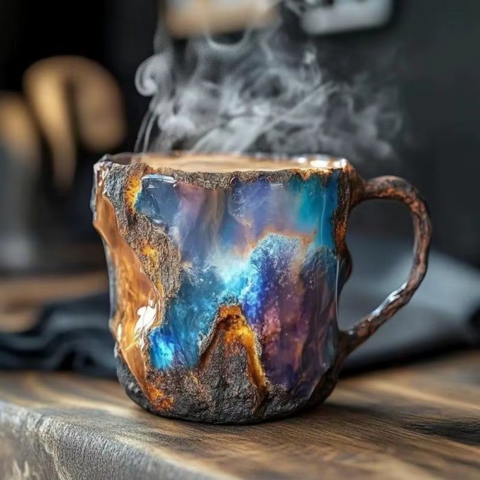 Artisan Stone Crystal Coffee Mugs