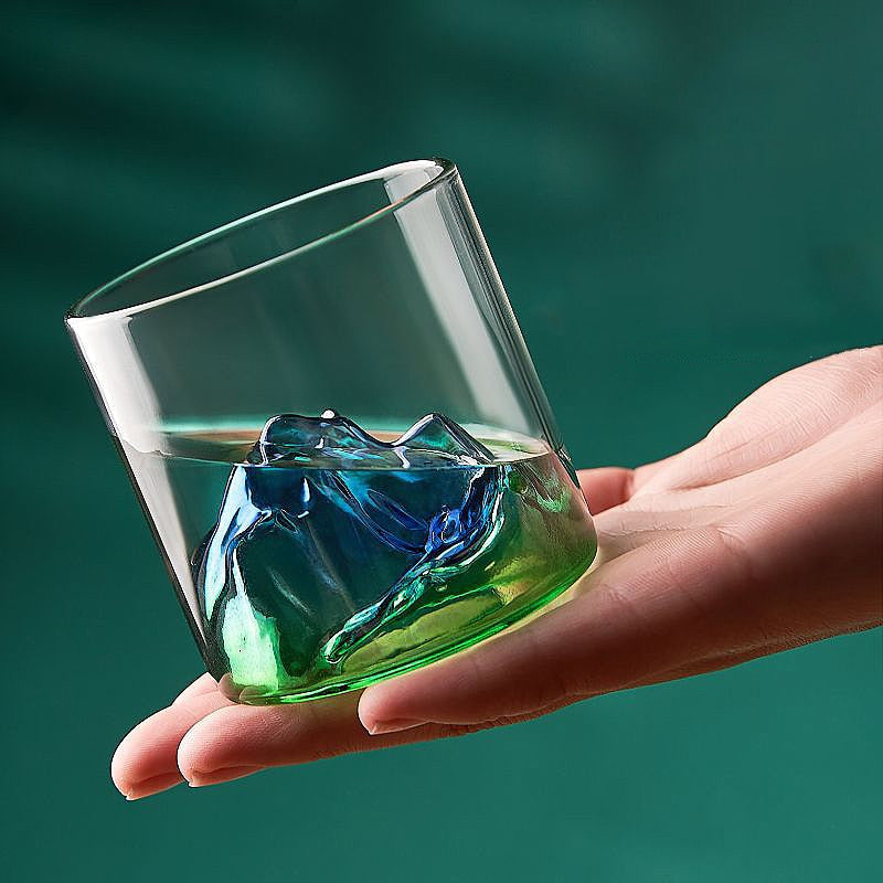 Whisky Mountain Shaped Glass Cup