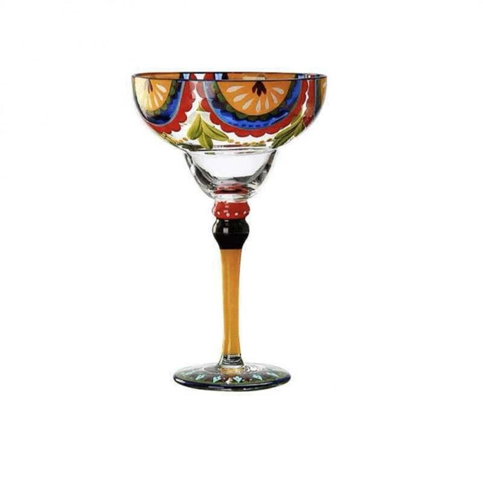 Hand-Painted Multicolor Wine Glasses