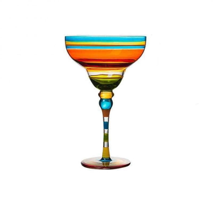 Hand-Painted Multicolor Wine Glasses