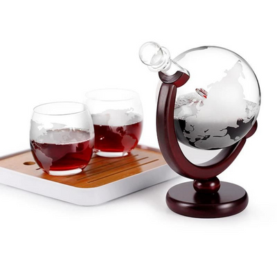 Whiskey Decanter Wine Aerator Glass Set