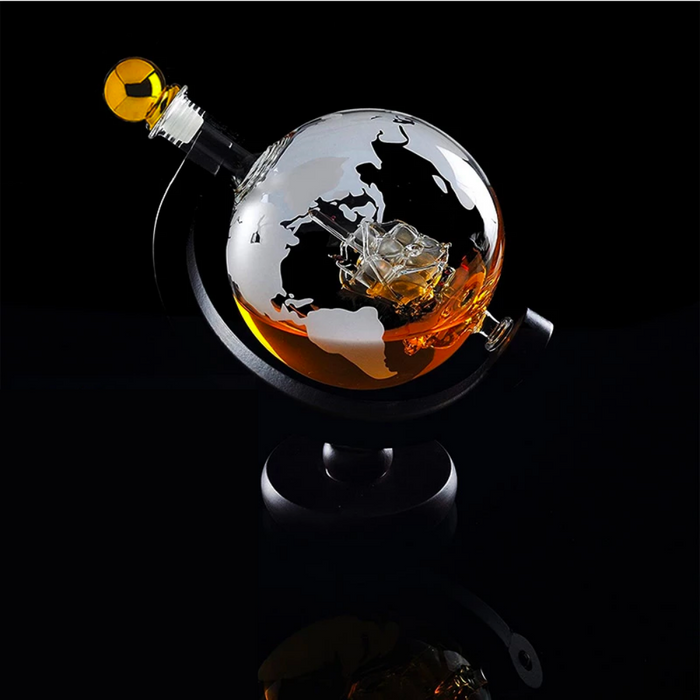 Globe-Shaped Whiskey Decanter