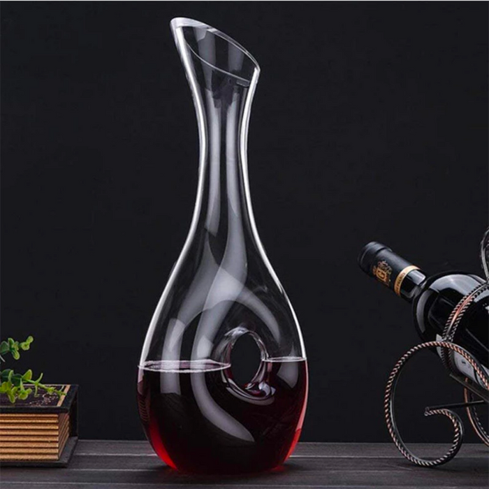 Vertical Red Wine Decanter Snail Shaped, Wine Carafe