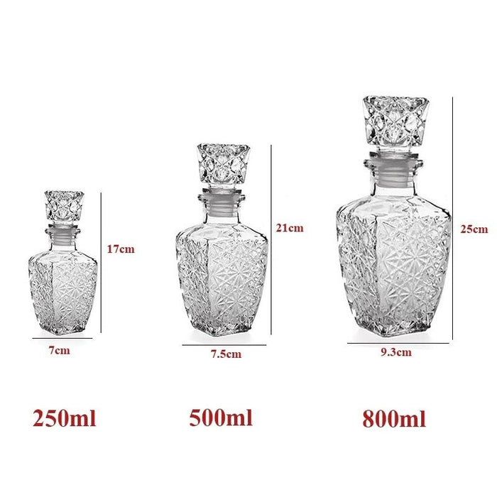 Crystal Glass Liquor Bottle