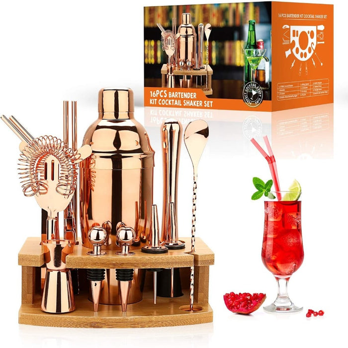 Mixology & Craft Cocktail Shaker Set