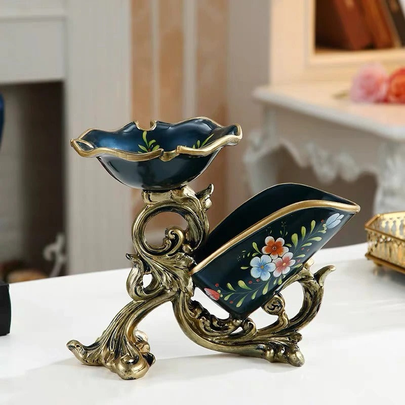 European Style Decorative Wine Holder - Exquisite Resin Wine Display Stand