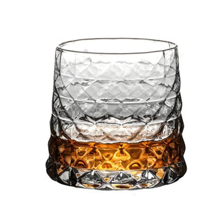 Classic Old Fashioned Scotch Glasses - Vintage Style Whiskey Tumblers