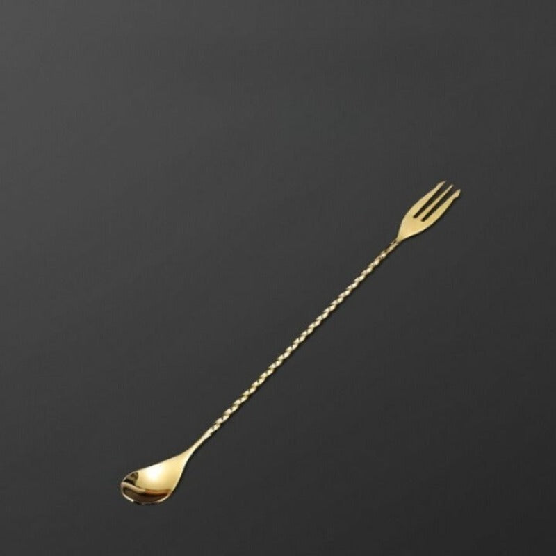 Long Cocktail Fork Bar Spoon