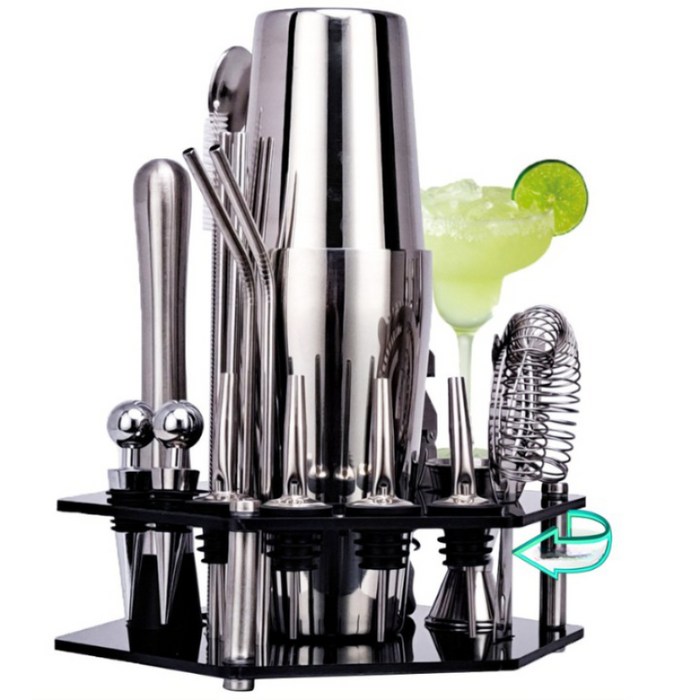 Bartender Kit And Mixology And Craft Cocktail Shaker Set