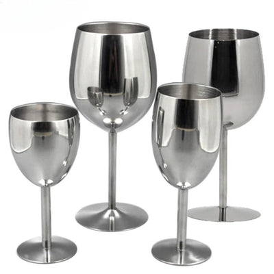 Stainless Steel Wine Glasses