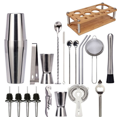 Stainless Steel Mixology And Craft Cocktail Set
