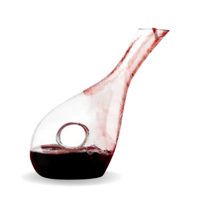 Slanted Red Wine Decanter Snail Shaped, Wine Carafe