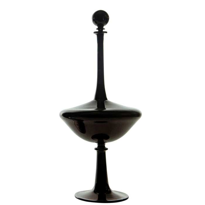 Handmade Classic Black Finished Decanter