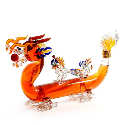 Dragon With Phoenix Designed Liquor Decanter
