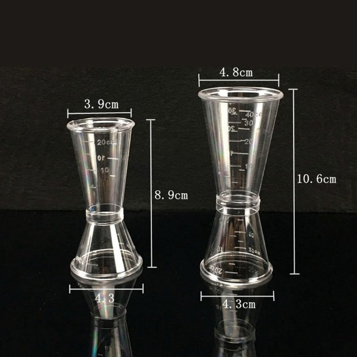 Clear Resin Double Cocktail Jigger