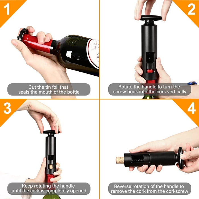 Wine Bottle Opener Foil Cutter Corkscrews Set